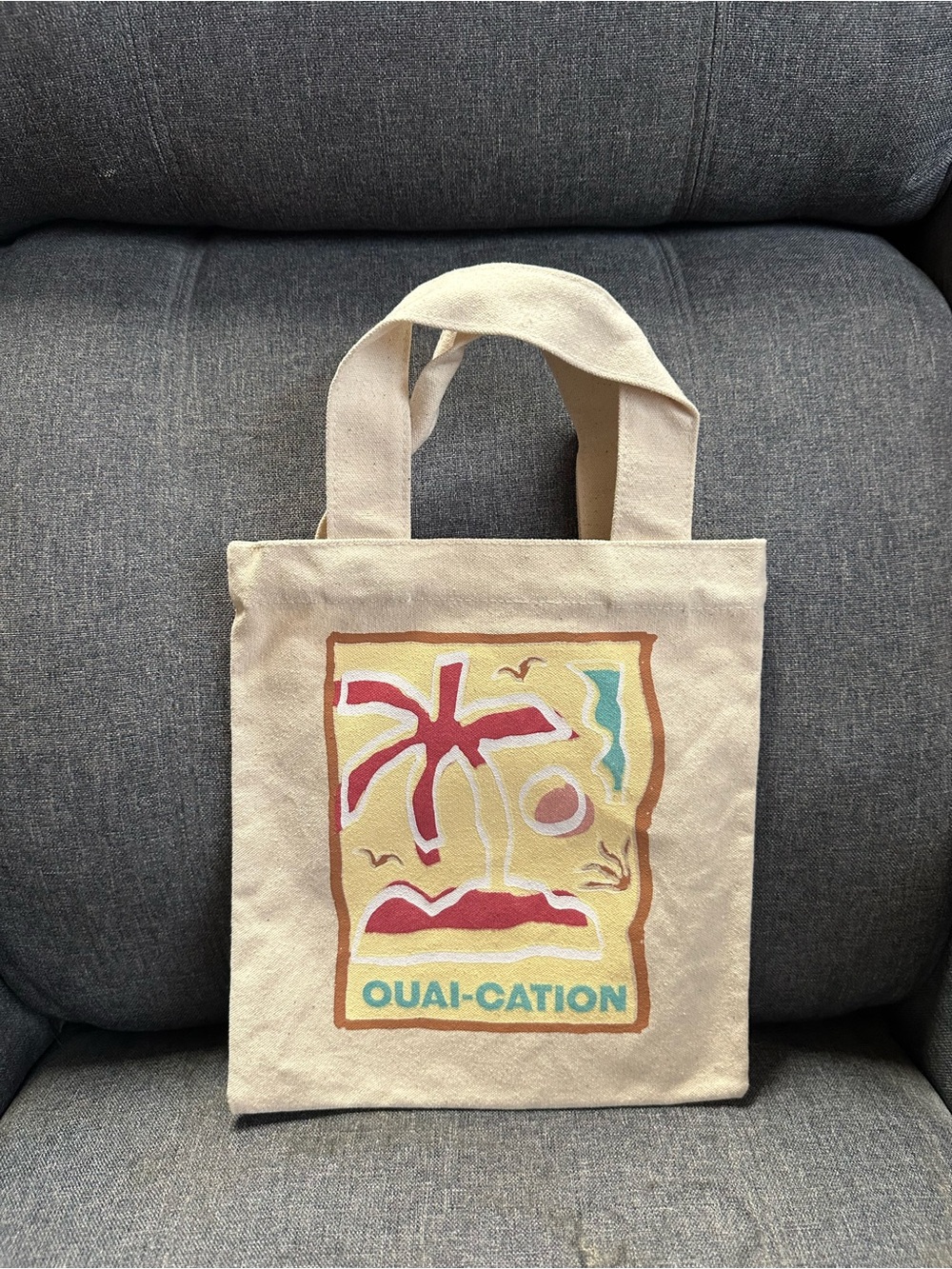 OUAI-Cation Canvas Mini Tote Bag - Picture 2 of 4